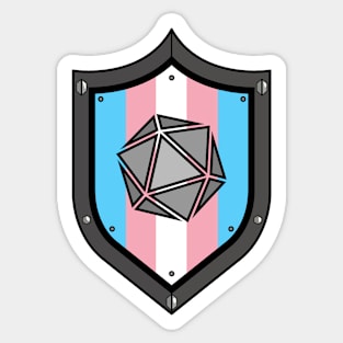 Trans D20 Shield Sticker